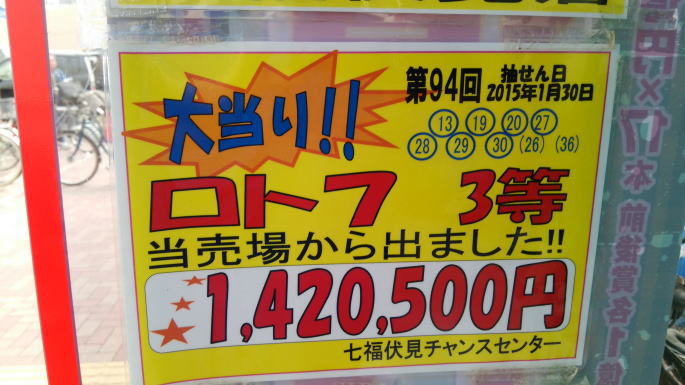 第487回ロト7当選番号速報最新過去一覧 みずほ銀行