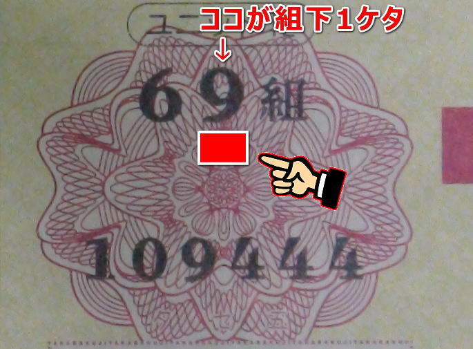 年末ジャンボ宝くじ2024(第1031回全国自治宝くじ)当選番号の組下1ケタとは